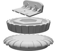 Supporto Piede Base 90 Gradi per Festool Domino DF500 DF700 Stampato 3D