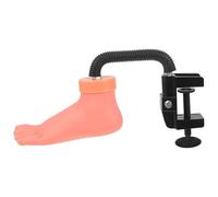 Supporto Piede per Pratica Nail Art con Morsetto da Tavolo | Silicone e Pvc, Articolazione Regolabile, per Casa e Banco, Sostegno Incluso per Esercizi Pedicure
