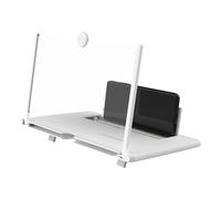 Supporto pieghevole da 12" 3D HD con lente d'ingrandimento per schermo del telefono, ideale per film, video e giochi - Compatibile con tutti gli