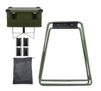 Supporto pieghevole da campeggio, regolabile, con supporto ad alto carico | Portapacchi pieghevole per barbecue all'aperto