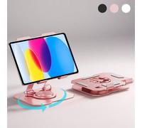 Supporto pieghevole e ruotabile a 360°, compatibile con smartphone, tablet, e-reader e smart TV Apple - Supporto pieghevole multi-angolo regolabile con sistema di raffreddamento, supporto da scrivania