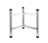 Supporto pieghevole in acciaio inox, resistente per la cucina e la sala da pranzo, per secchi del latte