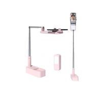 Supporto pieghevole multifunzione per smartphone, scatola per fotografia, telecomando ricaricabile - Rosa