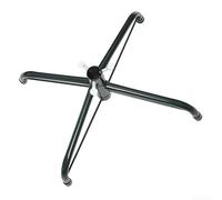 Supporto pieghevole per albero di Natale, 1,5 m, robusta base in metallo, alberi artificiali con 3 viti di fissaggio, treppiede in ferro verde per decorazioni per la casa e le vacanze (B)