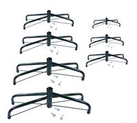 Supporto pieghevole per albero di Natale in acciaio robusto, per alberi artificiali, staffa di base treppiede in metallo con piano regolabile, stoccaggio compatto, alberi da 1,2 a 1,8 m fino a 6 kg (C