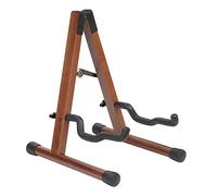 Supporto pieghevole per chitarra acustica regolabile da pavimento in legno Supporto per chitarra portatile A-Frame Supporto per strumenti musicali