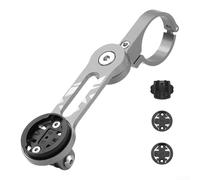 Supporto pieghevole per computer da bicicletta in alluminio per Cateye per Garmin per Bryton Supporto rotazione a 360 per bici da strada MTB E pendolari (grigio)