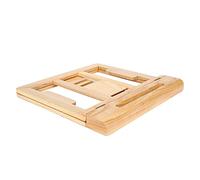 Supporto pieghevole per computer, supporto da scrivania regolabile per laptop e tablet, telaio rialzato multifunzionale con slot per penna per uso in ufficio, studio e gaming (Colore legno chiaro)