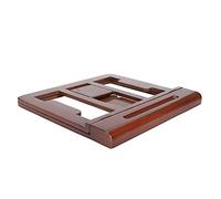 Supporto pieghevole per computer, supporto da scrivania regolabile per laptop e tablet, telaio rialzato multifunzionale con slot per penna per uso in ufficio, studio e gaming (Marrone scuro)