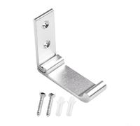 Supporto pieghevole per cuffie in alluminio per una configurazione minimalista, gancio da parete o da scrivania, supporta tutti i tipi di cuffie comuni in modo sicuro (argento)