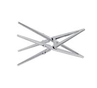 Supporto pieghevole per fornelli a spirito, in acciaio, design stabile a 4 angoli, montaggio rapido e