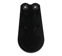 Supporto pieghevole per stecca da biliardo, design ponderato, per 4 stecche, in metallo, con chiave esagonale (nero)