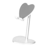 Supporto pieghevole per tablet con design a forma di cuore in metallo adatto per uso da scrivania Home Office Supporto antiurto portatile Staffa per telefono pigro per scrivania