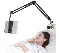 Supporto pieghevole per tablet da letto e scrivania, supporto universale regolabile in più angolazioni con braccio flessibile girevole a 360 gradi