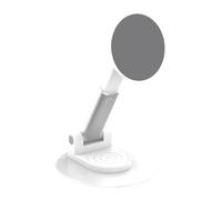Supporto pieghevole per telefono cellulare, supporto per telefono girevole a 360° con base in metallo, supporto magnetico per registrazione video per guardare la TV, imparare