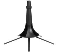 Supporto Pieghevole per Tromba in Metallo, Nero Espositore Musicale | Design Semplice, Base a Cinque Gambe, Imbottitura Protettiva, per Clarinetto e Uso in Casa o Dietro le Quinte