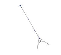 Supporto pieghevole portatile per infusioni regolabile da 68 a 200 cm, telaio in lega di alluminio con 4 ganci per supporto portatile per più pazienti
