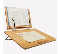 Supporto pieghevole regolabile per libri e pendenza di scrittura, supporto multifunzione 2 in 1 per laptop e tablet, perfetto per leggere, studiare e usare in casa e in ufficio