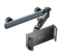 Supporto pieghevole telescopico per schienale auto Yesido C294, colore nero.