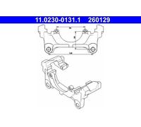 Supporto, pinza freno ATE 11.0230-0131.1