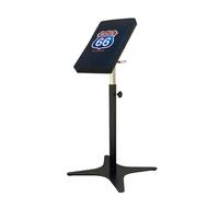 Supporto Poggia Braccio Professionale per Tatuaggio, Route 66 Design, Base Regolabile, Nero