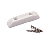 Supporto Pollice Per Basso Plastica Stile Vintage Dita Con Viti Bianco Leggero Per Basso Bianco