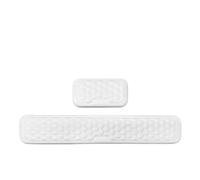 Supporto Polso Tastiera Wrist Rest For Keyboard And Mouse Computer Ergonomic Support Pad Soft Memory Foam Arm Cushion For Desk Palm Hand Office(Long and short white)
