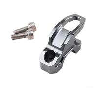 Supporto Pompa Freno Master Cylinder per Layout per pulito Supporto | Alluminio leggero, montaggio per cilindro freno, gancio casco integrato, deformazione, installazione diretta(Gray)