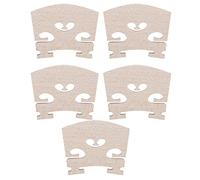 Supporto Ponte per Violino 4/4 in Legno di Acero, Set da 5 Pezzi, Accessorio Strumento Musicale - Resistente e Facile da Modellare, Design Elegante e Pratico