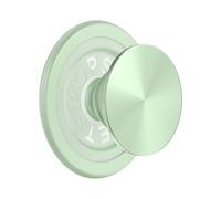 PopSockets: PopGrip Round per Magsafe - Anello Adattatore per MagSafe Incluso - Supporto e Impugnatura per Telefoni Cellulari e Custodia con un Top Intercambiabile - Aluminum Honeydew