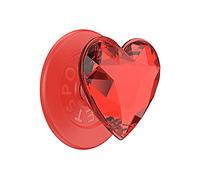 SUPPORTO POPSOCKETS PopGrip Premium MagSafe cuore cristallo rosso