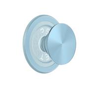 PopSockets: PopGrip Round per Magsafe - Anello Adattatore per MagSafe Incluso - Supporto e Impugnatura per Telefoni Cellulari e Custodia con un Top Intercambiabile - Aluminum Blue Sigh