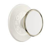 PopSockets: PopGrip Round per Magsafe - Anello Adattatore per MagSafe Incluso - Supporto e Impugnatura per Telefoni Cellulari e Custodia con un Top Intercambiabile - Enamel Coconut Creme