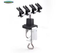 Supporto da tavolo per 4 aerografi in linea con morsetto BD15B