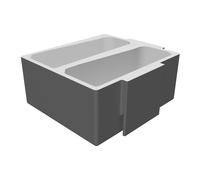 Supporto Porta Batterie 2x Bosch 18V per Systembox Portautensili Stampato 3D