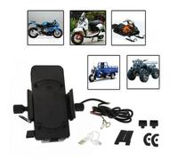 Supporto Porta Cellulare Con Presa Usb Per Moto Bici Ricarica 5v 2.1a Q-cd66