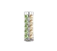 Supporto Porta Cialde Di Caffè, Compatibile For Nespresso, Compatibile Con Vertuo, Cialde, Contenitore For Cialde Di Caffè Con Rotazione A 360° For 20 Organizer Da Caffè(Silver 1pcs)