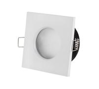 SUPPORTO PORTA FARETTO DA INCASSO LAMPADINE LED MR16 PAR16 QUADRATO BIANCO 75MM