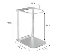 Supporto porta gocce caffè acciaio argento altezza verticale 4,69 pollici