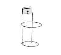 Supporto per Asciugacapelli a Parete Cromo in Acciaio Cromato e ABS Mod. Grip