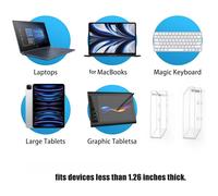 Supporto Porta Portatile Trasparente con Doppia Opzioni di Montaggio per MacBook