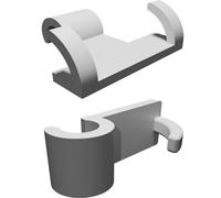 Supporto Porta Rasoio per Gillette Mach3 Montaggio Barra Bagno 8mm Stampato 3D