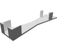 Supporto Porta Rasoio per King C Gillette Espositore Base Stand Stampato 3D