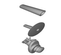 Supporto Porta Rotolo Cucina Testa Giraffa Portacarta Stampato 3D Design