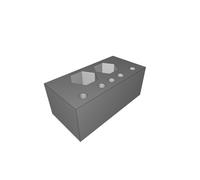 Supporto Porta Sbavatore per 2 Sbavatori 5 Lame Organizer Officina Kit