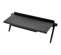 Supporto Porta TV Regolabile per Monitor Router e Ricevitori Nero Materiale ABS