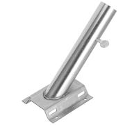 Supporto Portabandiera da Parete 1 Pollice in Acciaio Inox Argento | Struttura Robusta e Resistente alla Corrosione, Angolo Regolabile, per Casa Esterna e Vetrina