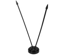 Supporto Portabandiera Mini in Plastica Nera, 1 Pezzo