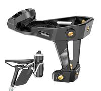 Supporto portabottiglie dietro il sedile, supporto due portabottiglie - Supporto multiuso doppio portabottiglie - Supporto nero resistente all'usura