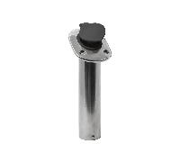 Supporto Portacanne a Incasso Angolato in Acciaio Inox - Ø 40 mm.